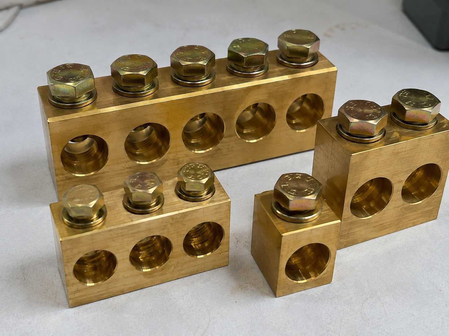 Terminal Bars — Heavy Brass Blocks